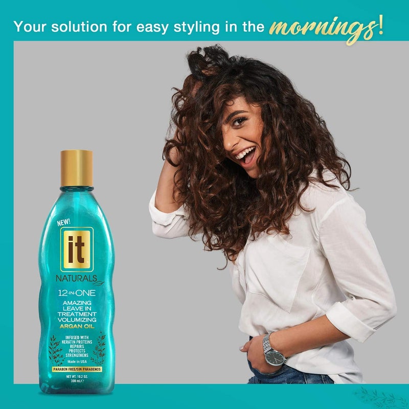 It Haircare 12-in-one Amazing Moroccan Argan Oil Leave-in Treatment, 10.2 Oz - Image 3